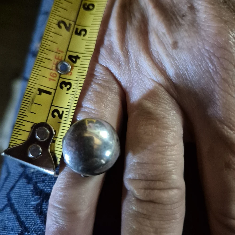 Silver and White Statement Rings Set - Picture 9 of 12